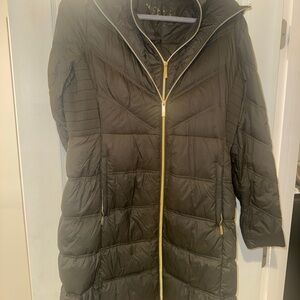 Michael Kors Women's Olive Puffer Coat